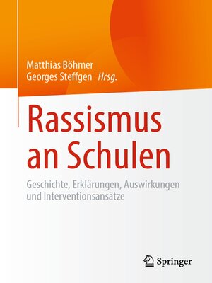 cover image of Rassismus an Schulen